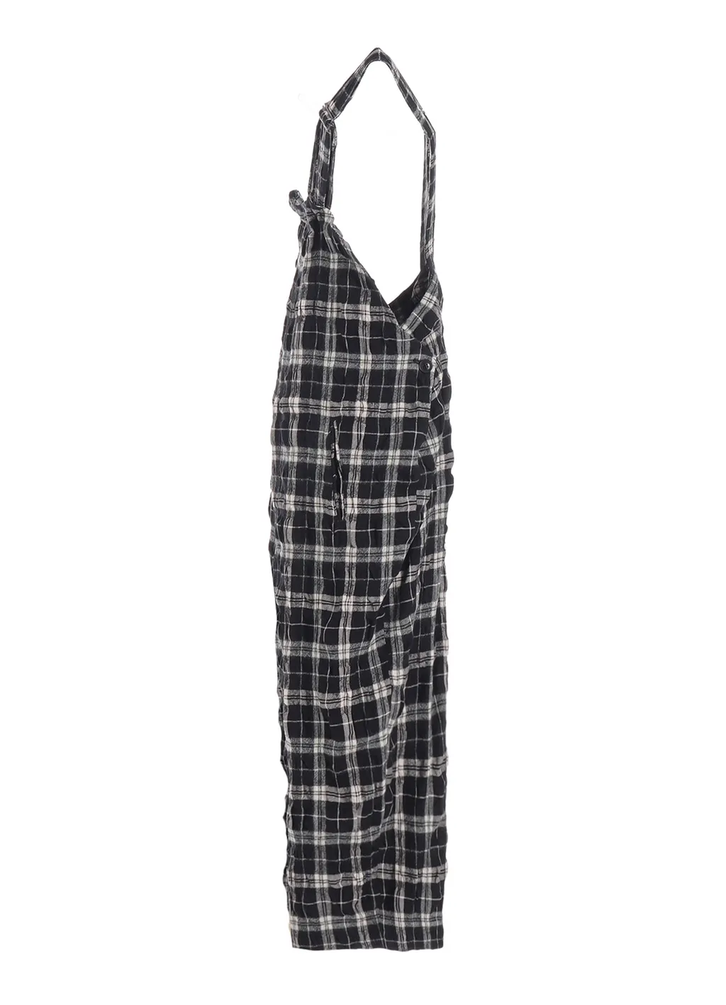 Milled Wool Cotton Plaid Dress