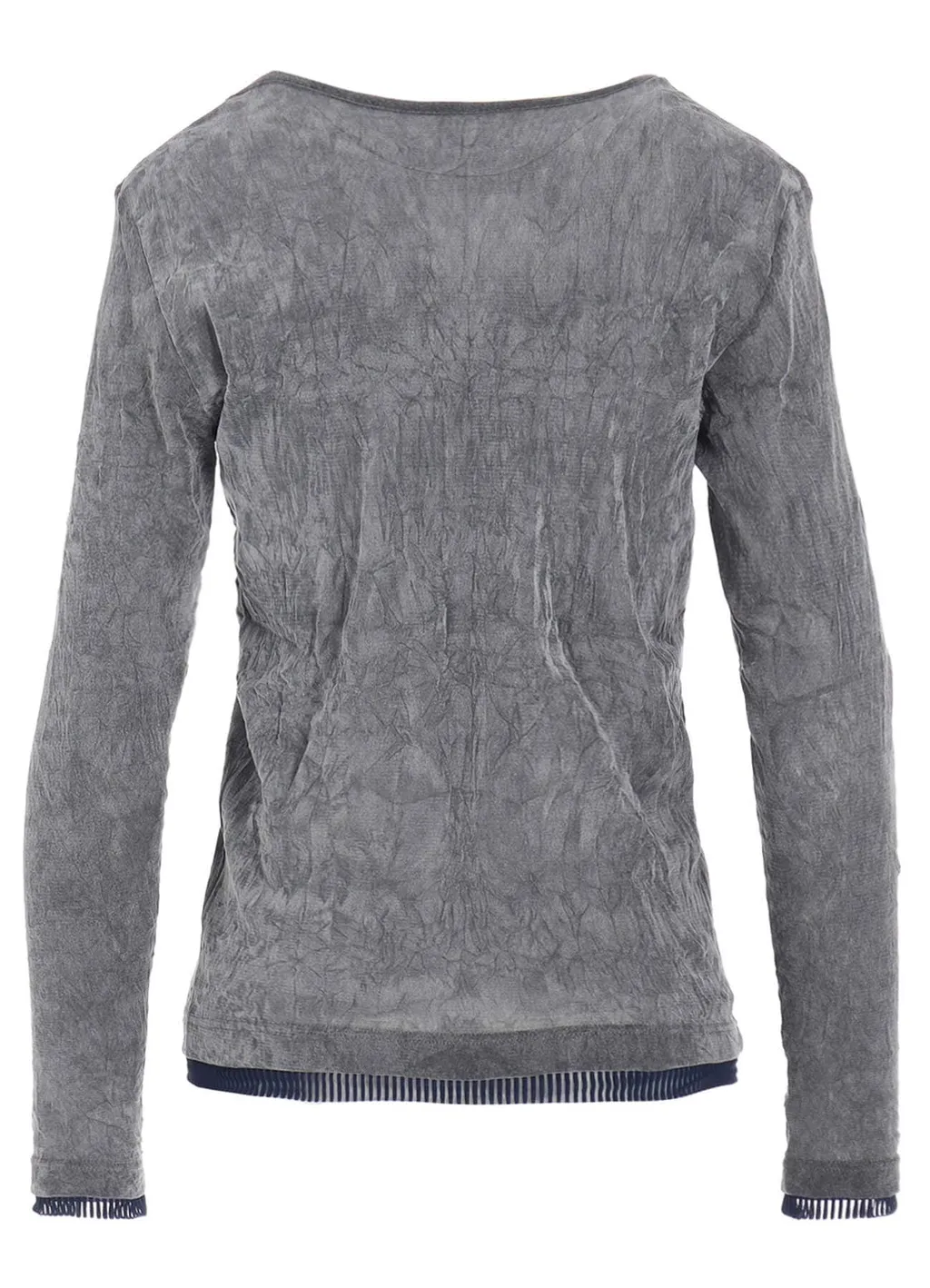 Flocked Tulle Round Neck T