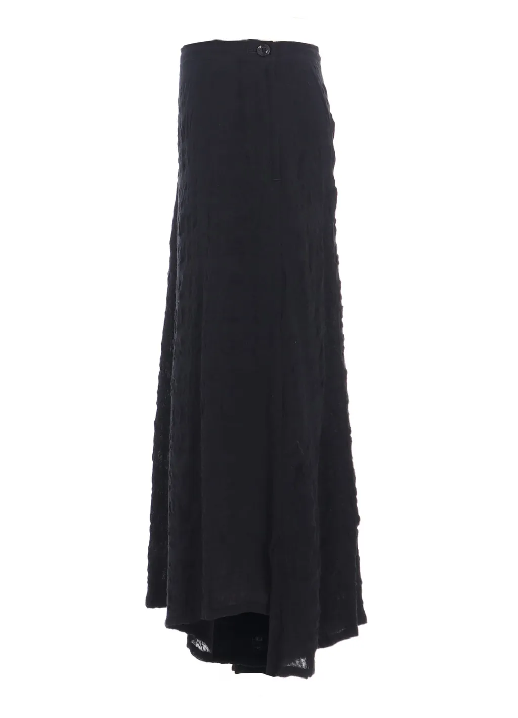 Milled Cotton Wool Plaid Skirt Pants