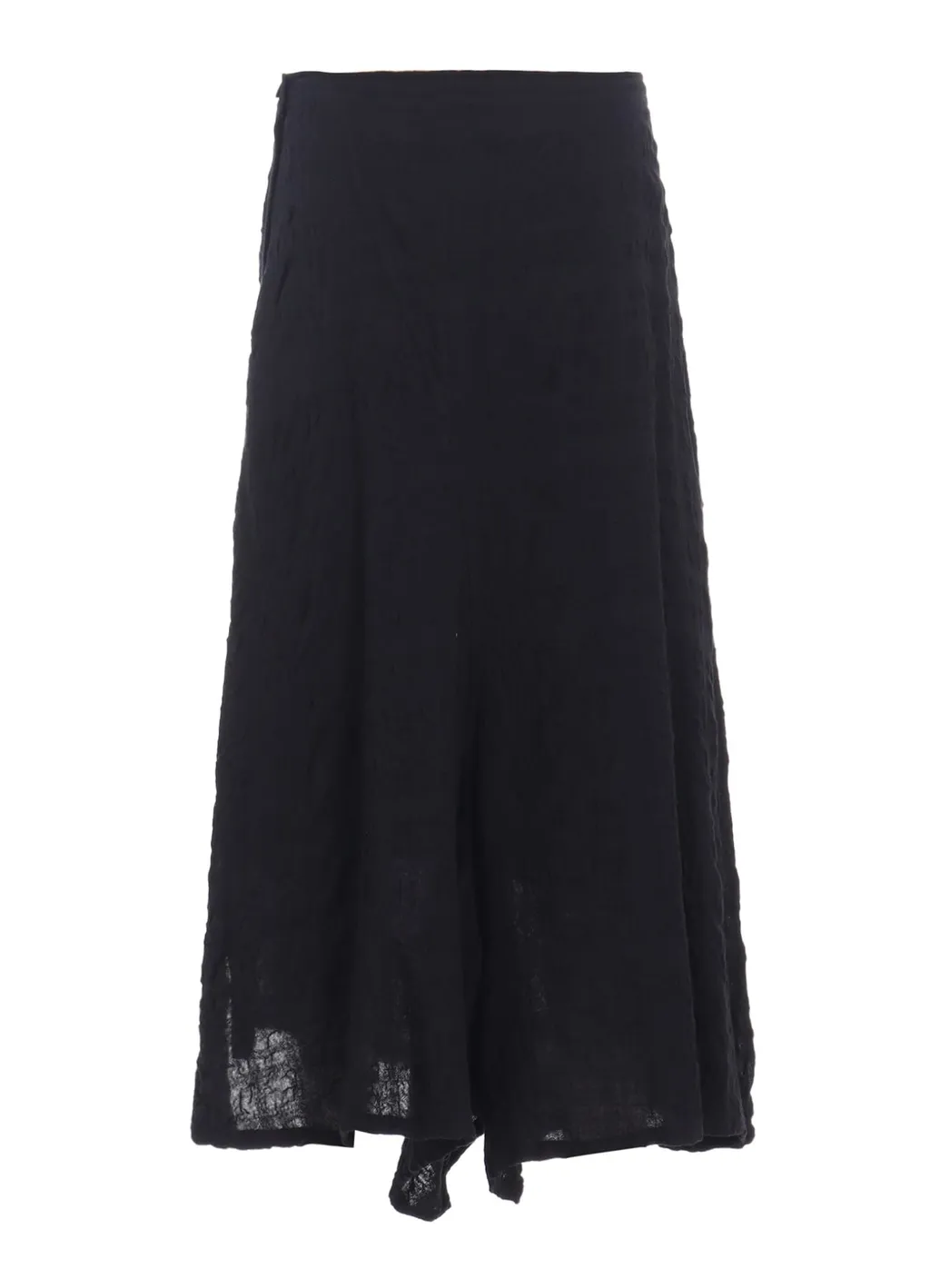 Milled Cotton Wool Plaid Skirt Pants