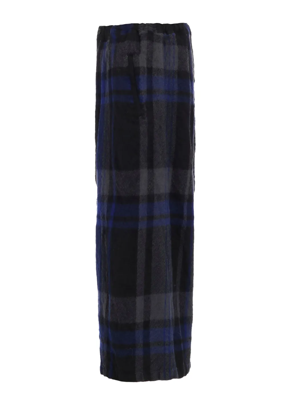 Milled Wool Plaid Pants