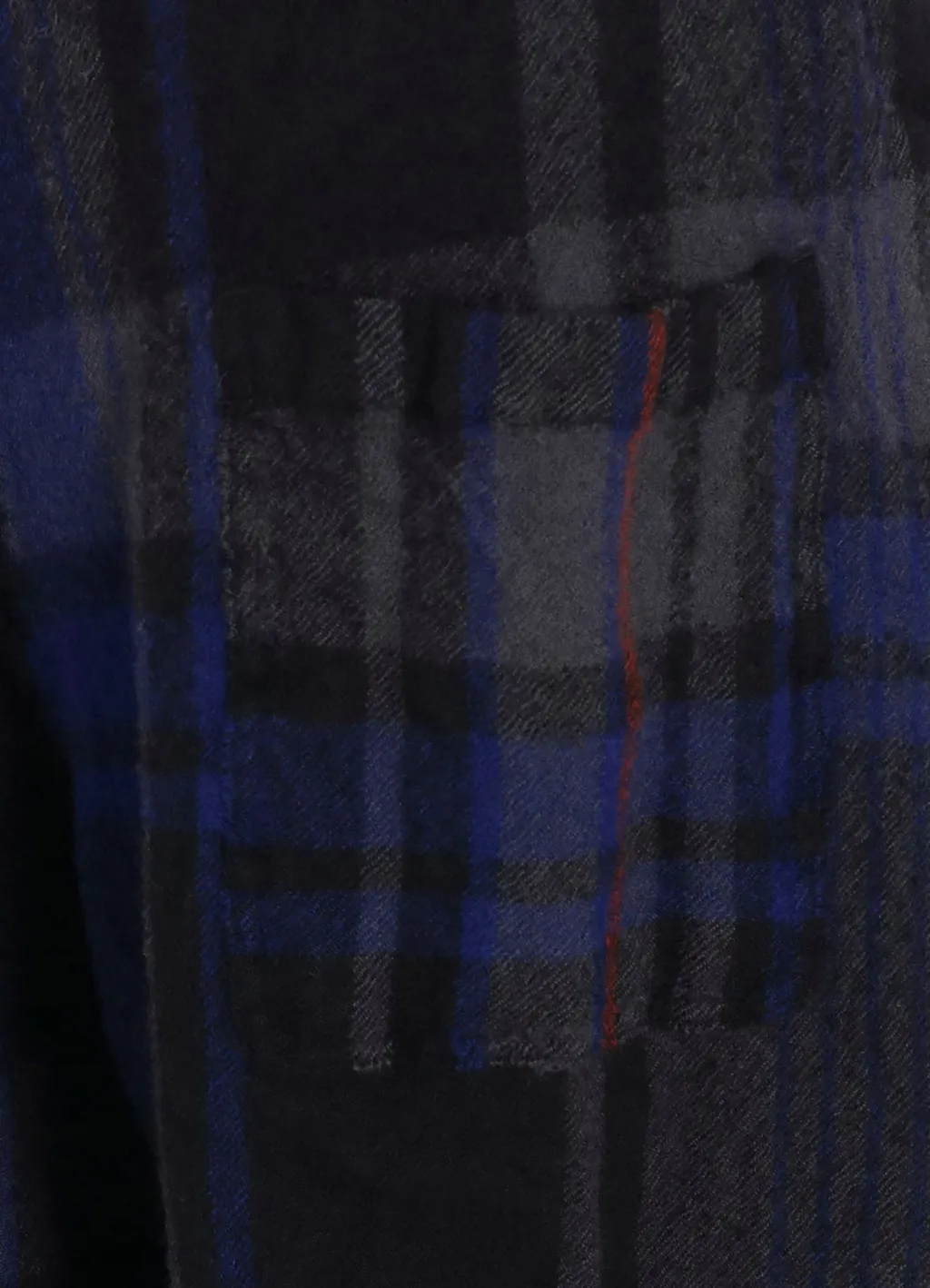 Milled Wool Plaid Pants
