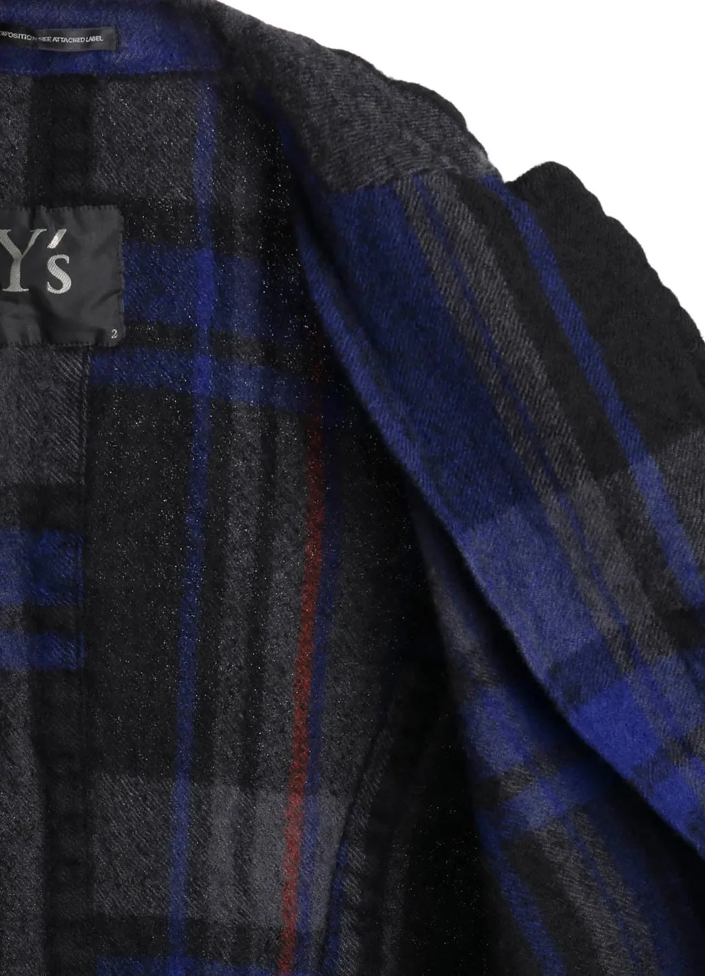 Milled Wool Plaid Jacket