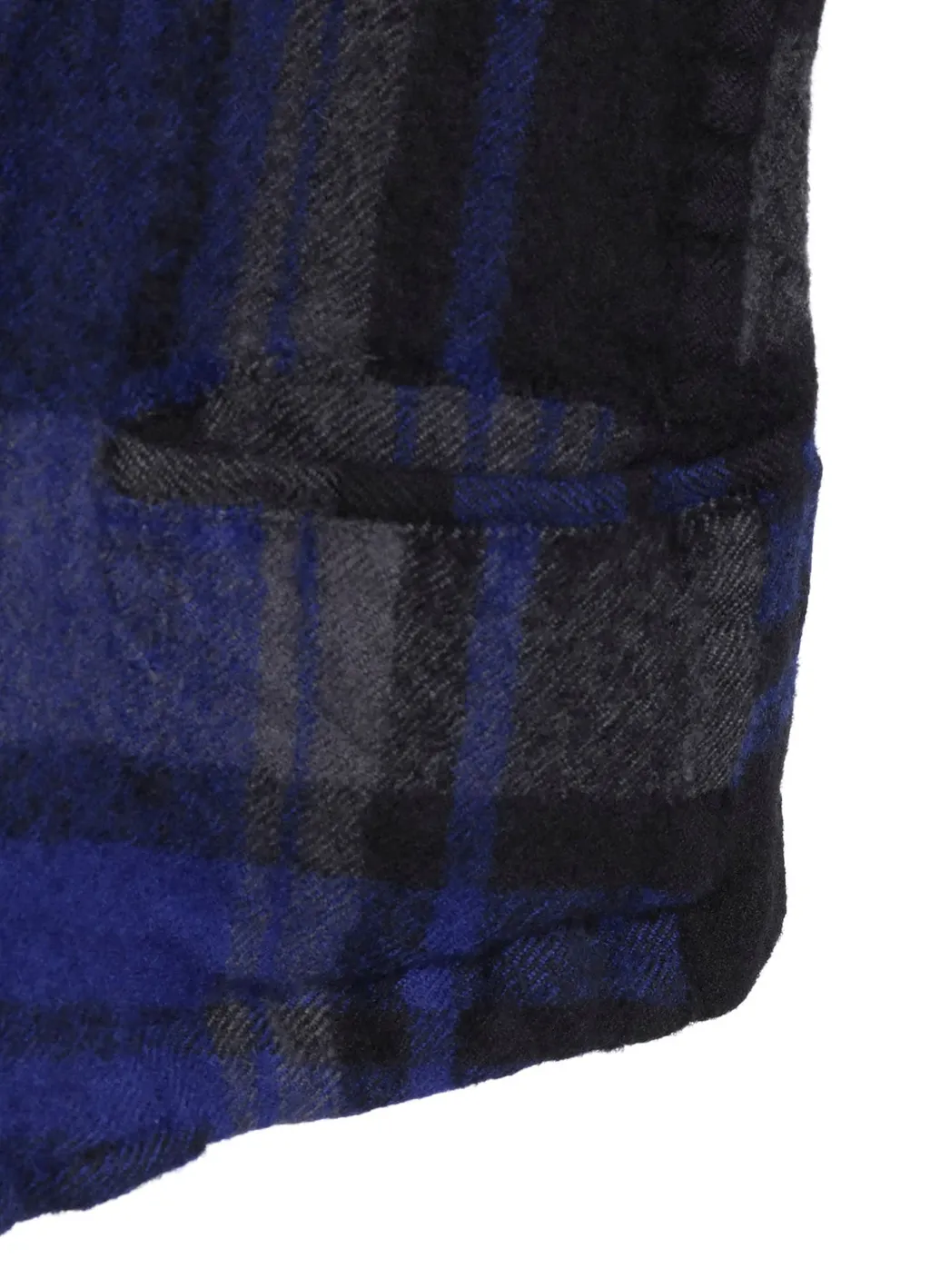 Milled Wool Plaid Jacket