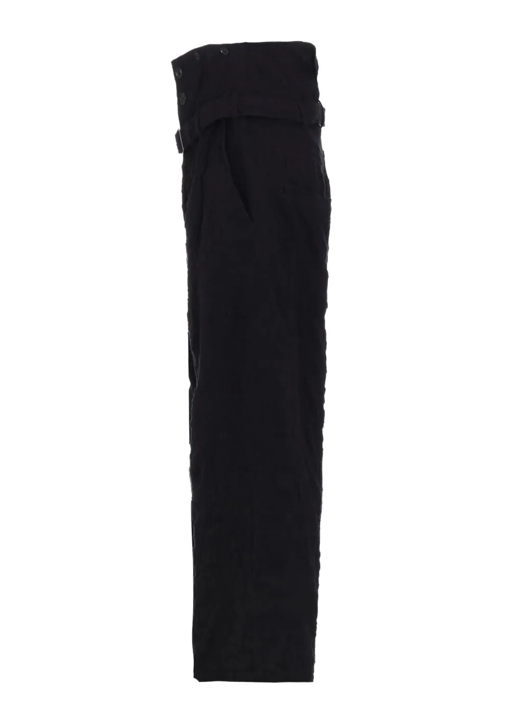 Milled Cotton Wool Plaid Pants