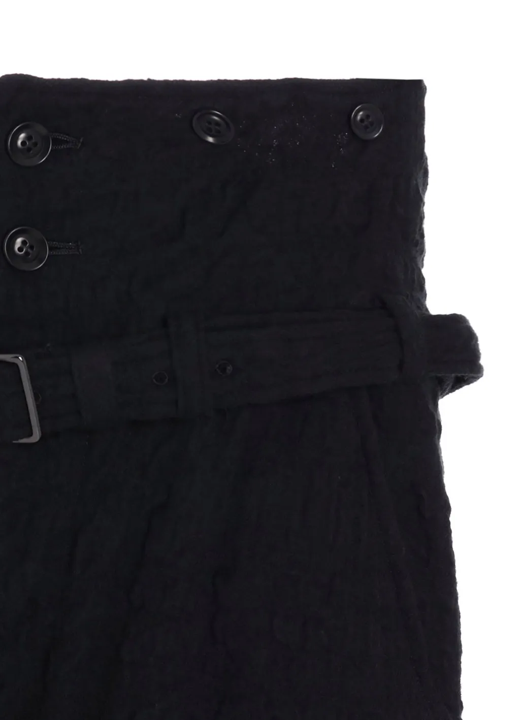 Milled Cotton Wool Plaid Pants