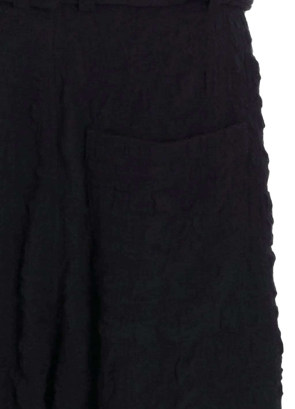 Milled Cotton Wool Plaid Pants