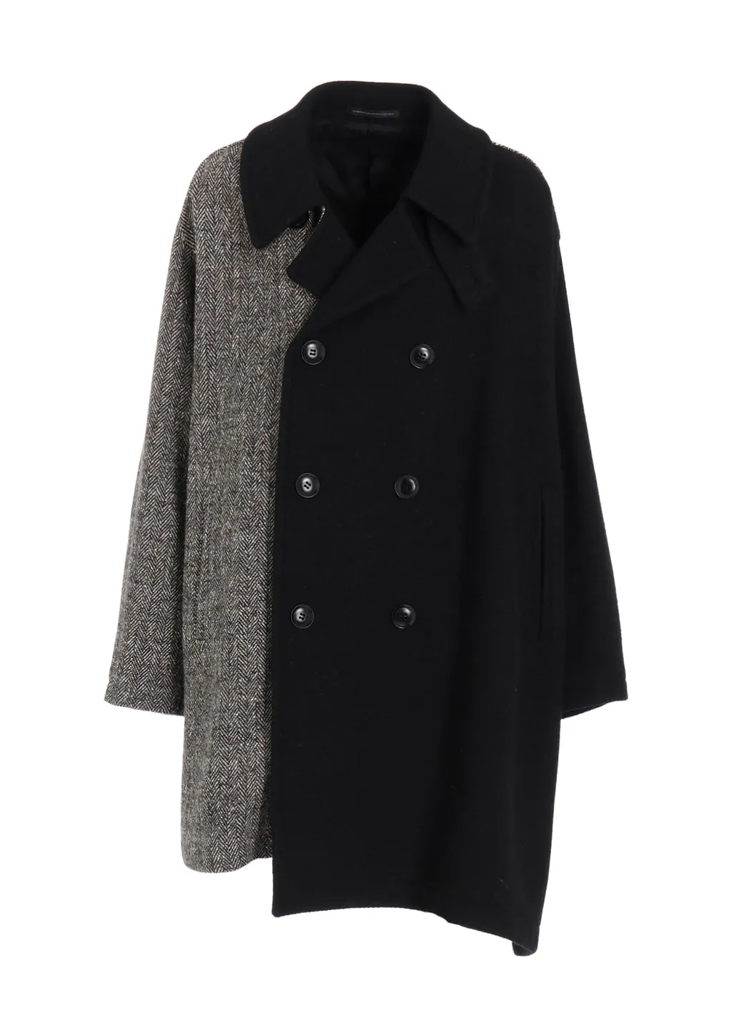 Big Herringbone P Coat