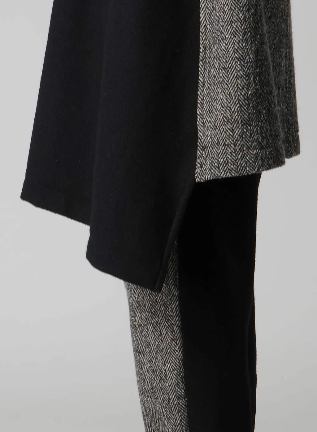 Big Herringbone P Coat