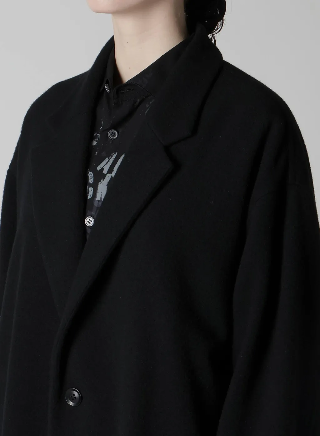 Wool Mosser 3-Button Tailored Coat