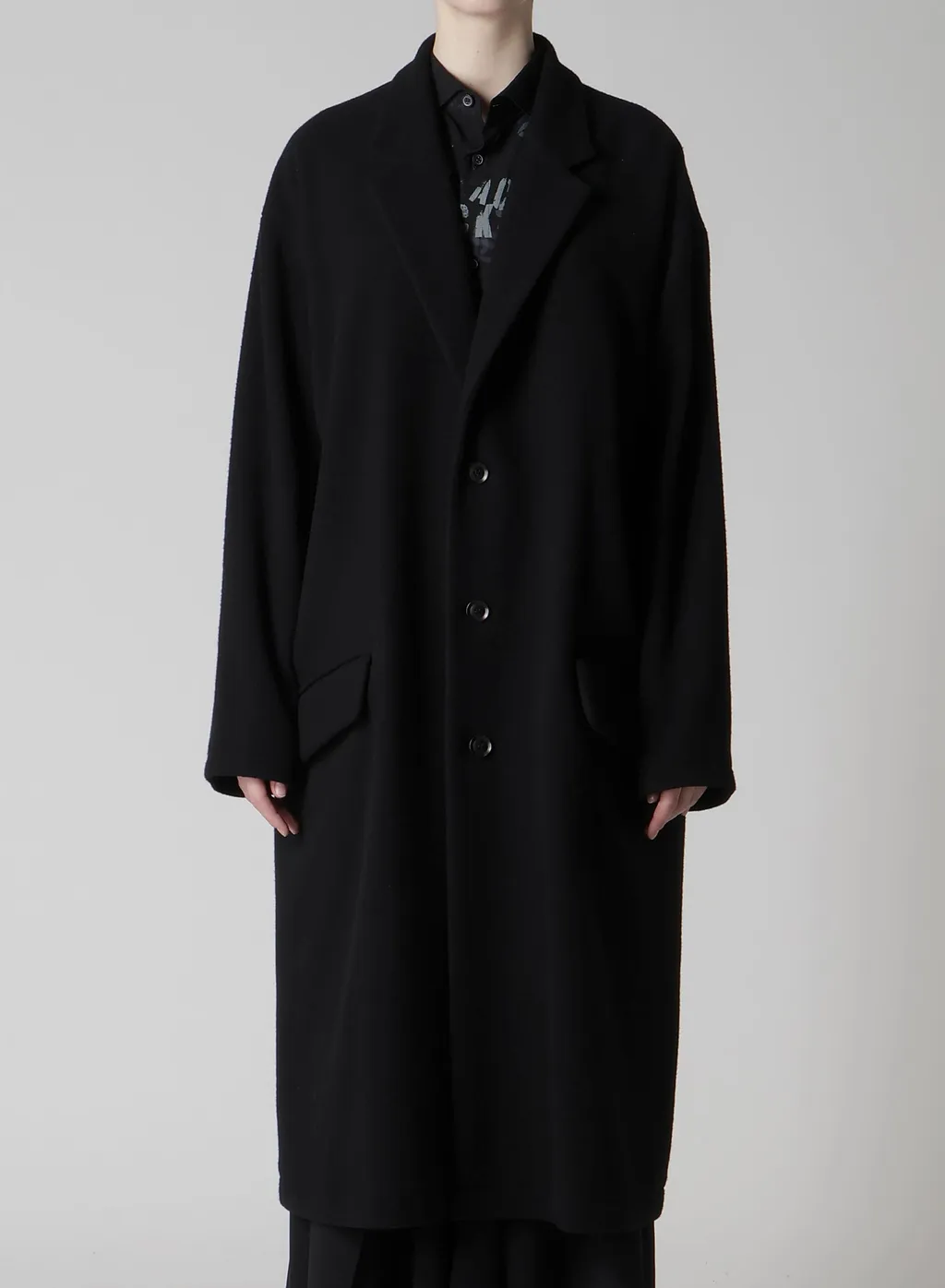 Wool Mosser 3-Button Tailored Coat