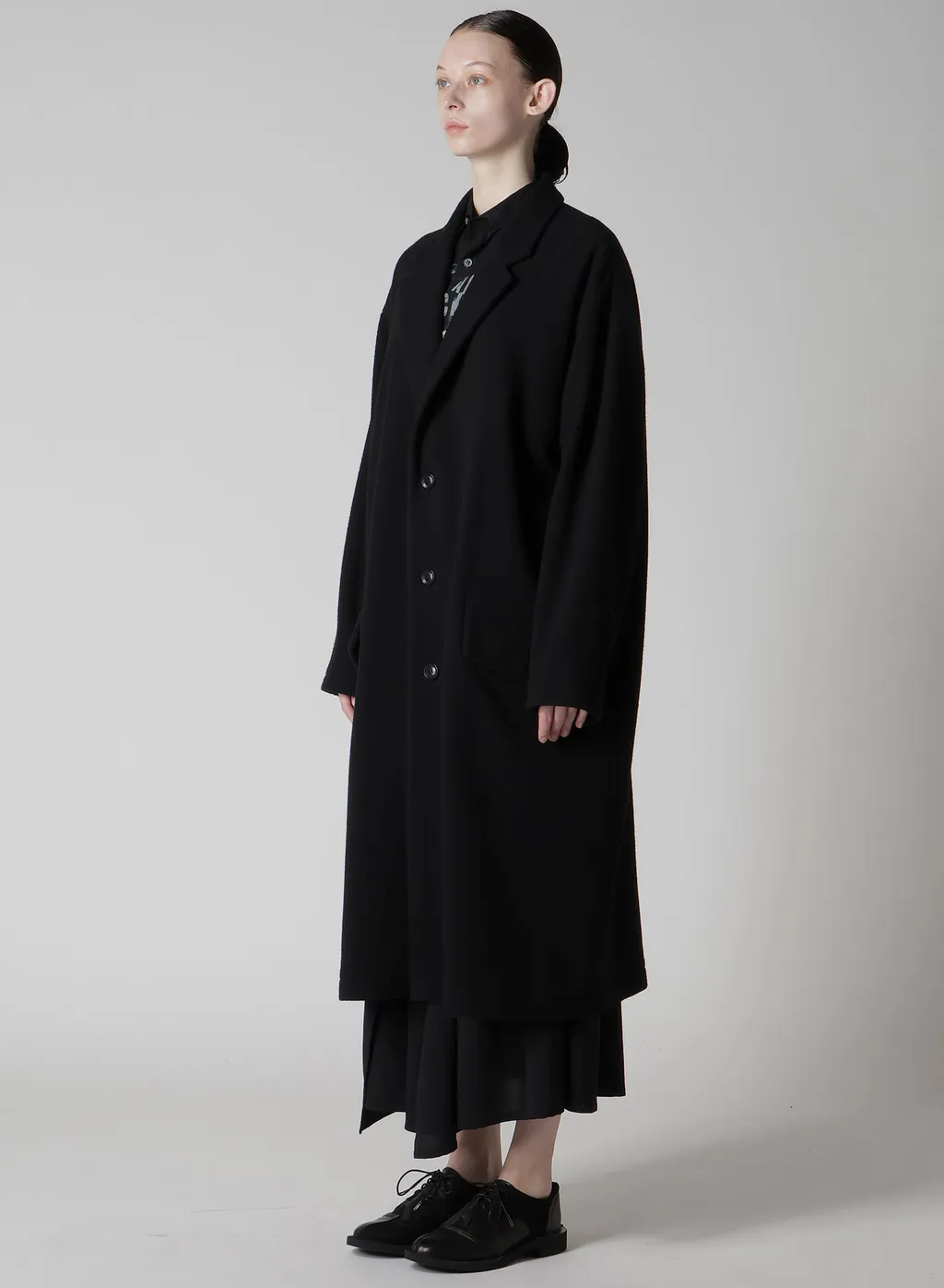 Wool Mosser 3-Button Tailored Coat