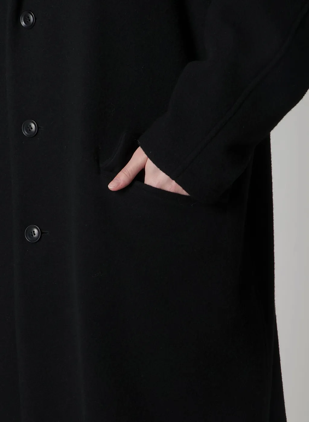 Wool Mosser 3-Button Tailored Coat