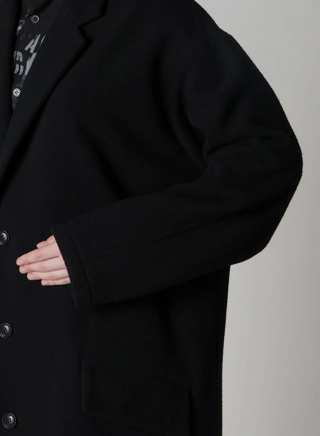 Wool Mosser 3-Button Tailored Coat