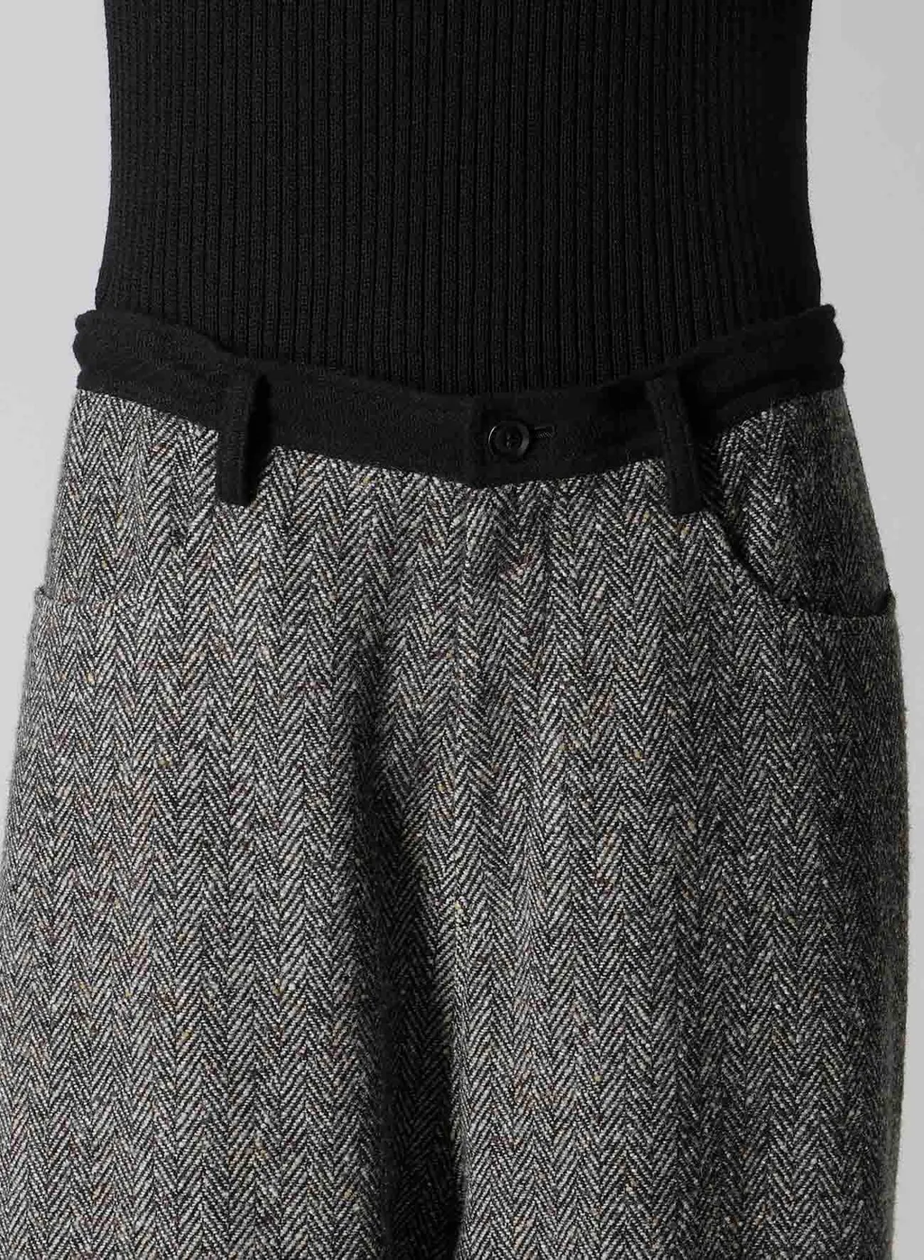 Big Herringbone Wide Pants