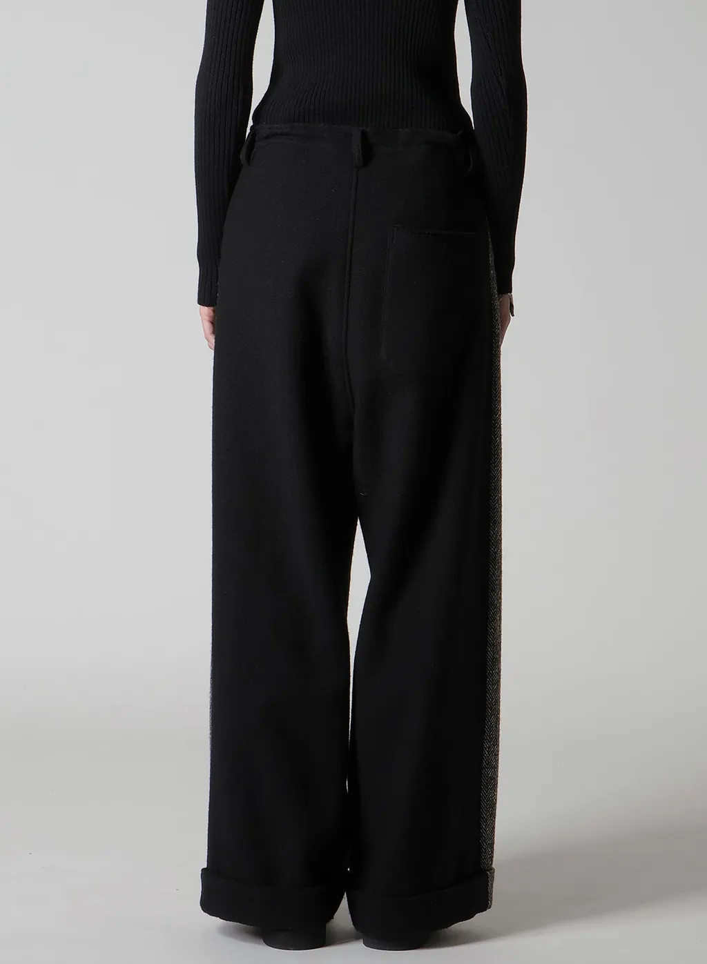 Big Herringbone Wide Pants