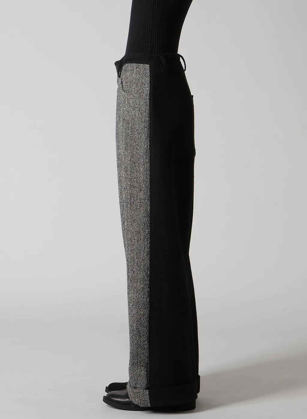 Big Herringbone Wide Pants