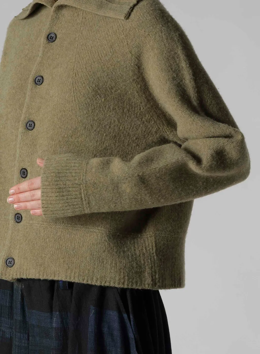 Milling Jersey Embroidery Cardigan