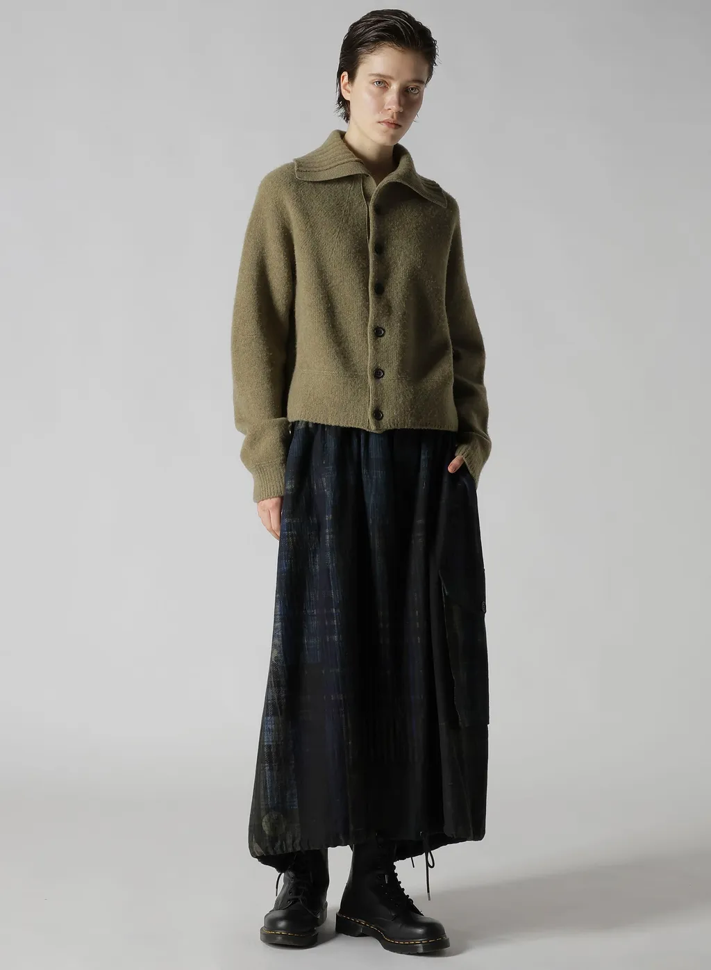 Milling Jersey Embroidery Cardigan