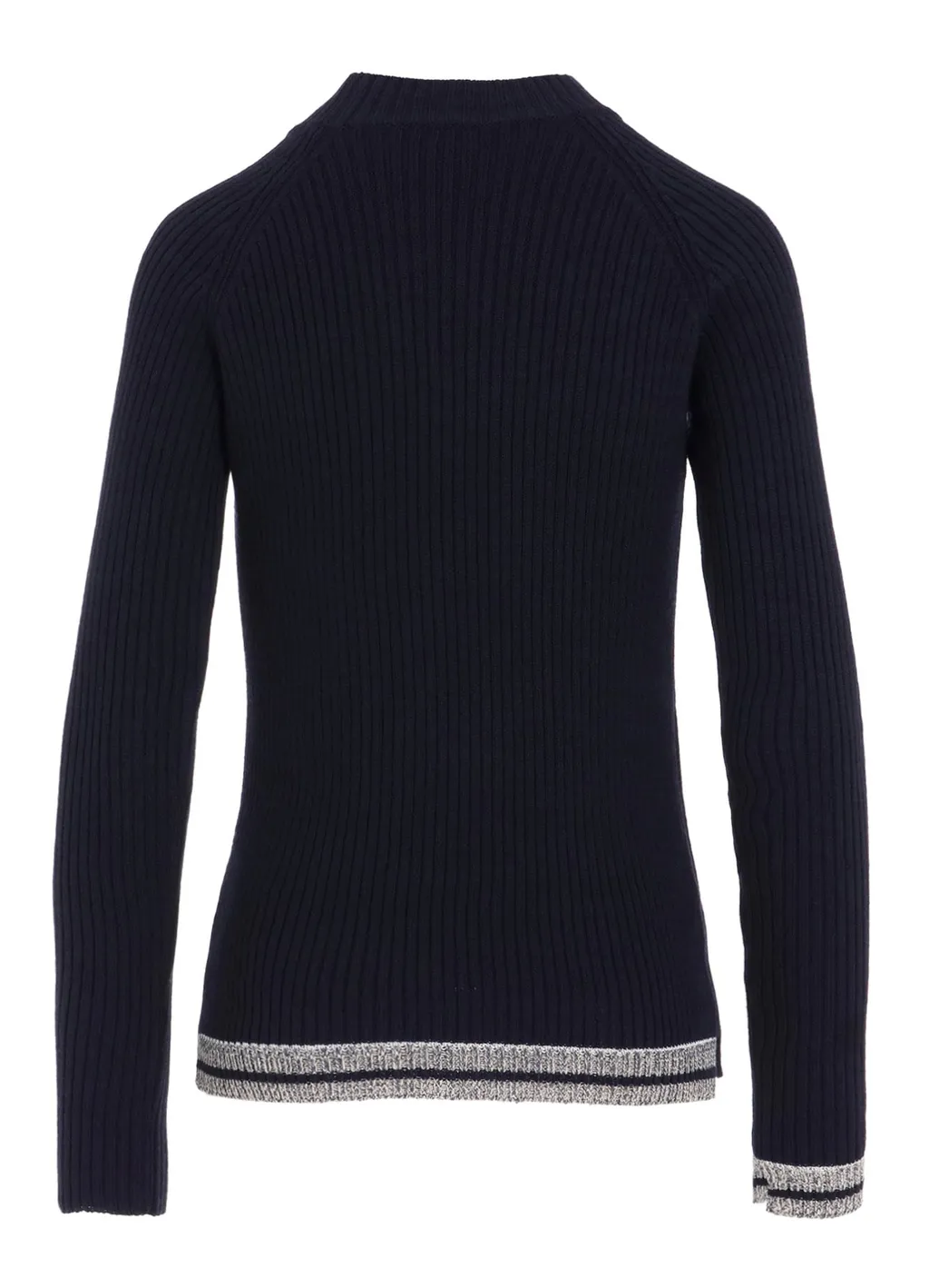 Ribbed Mini High Neck Pullover