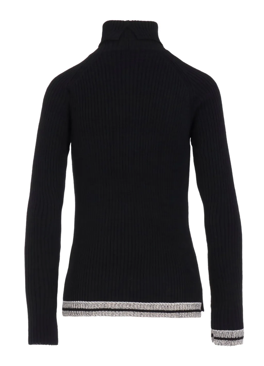 Ribbed High Neck Pullover
