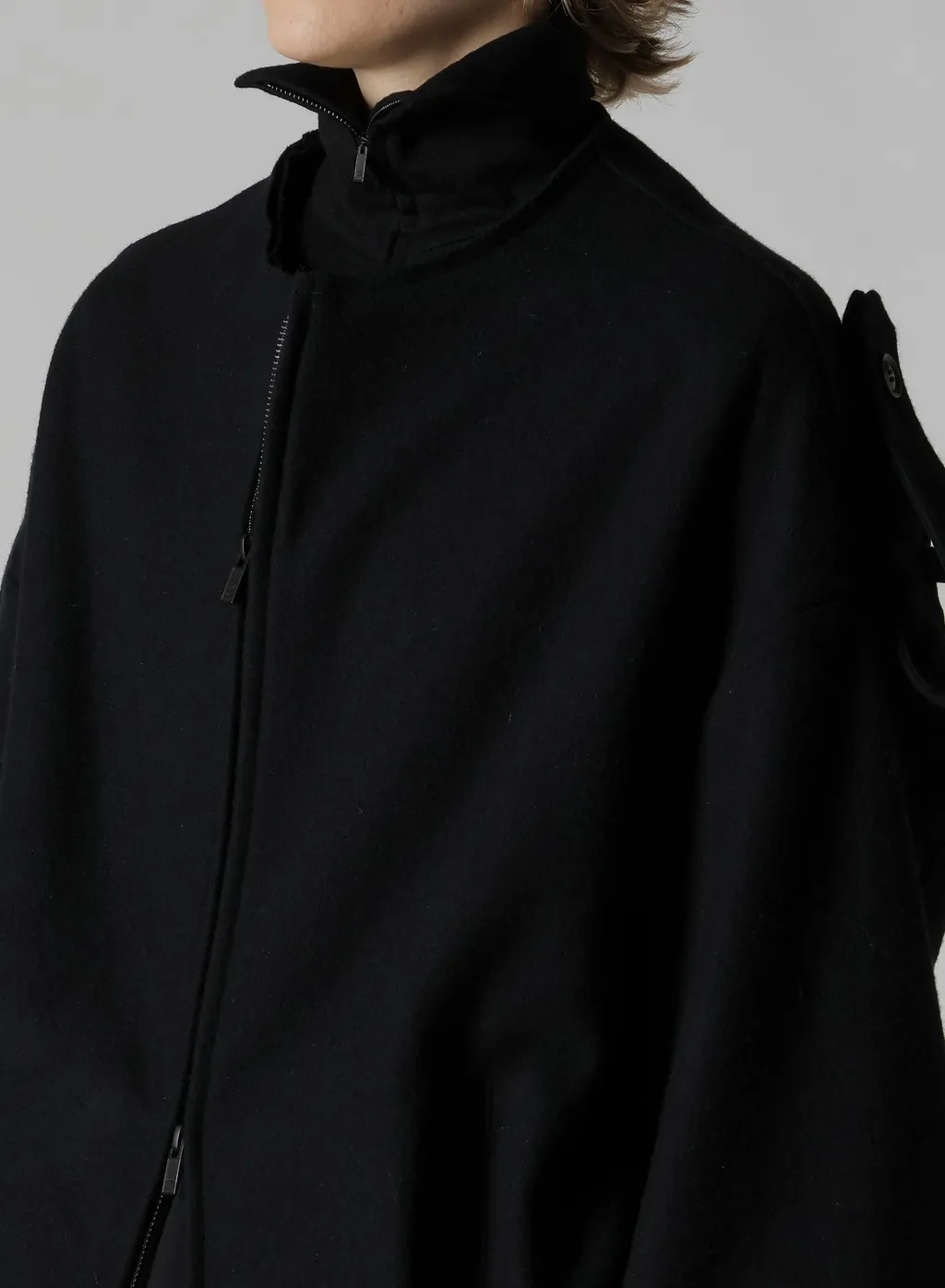 Collarless Blouson