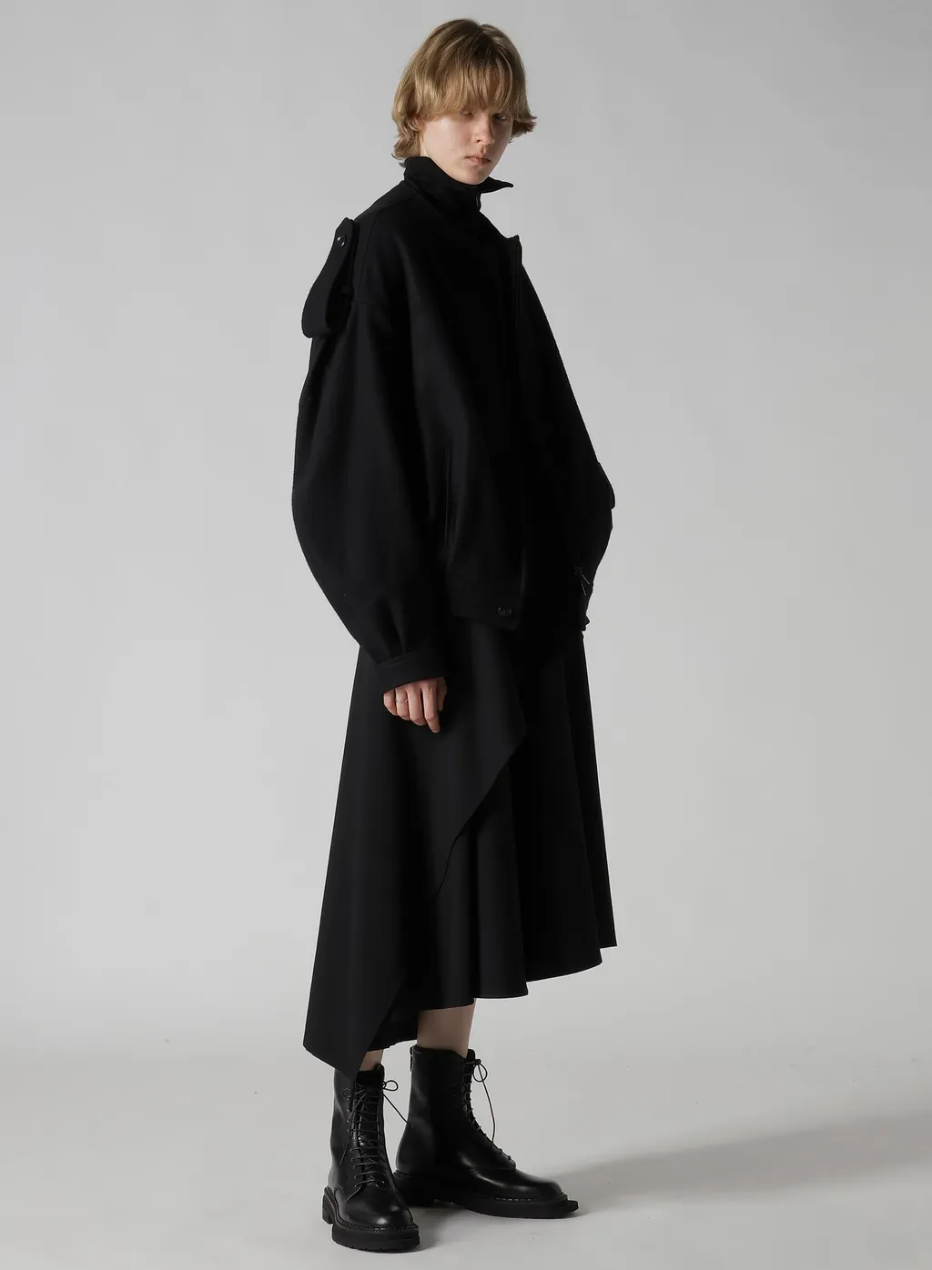 Collarless Blouson