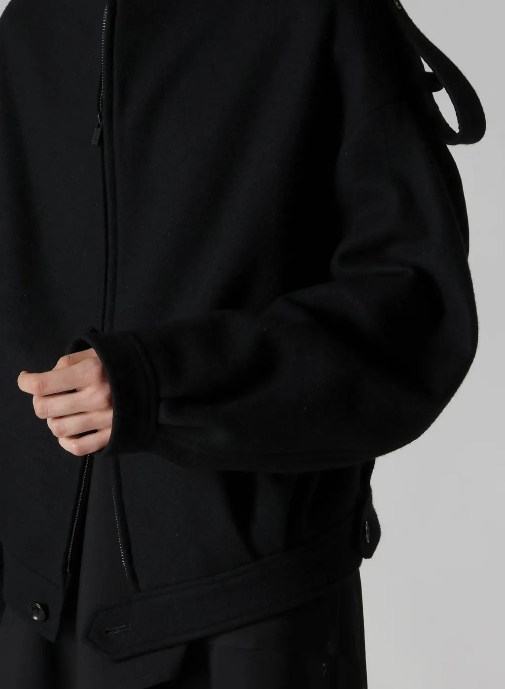 Collarless Blouson