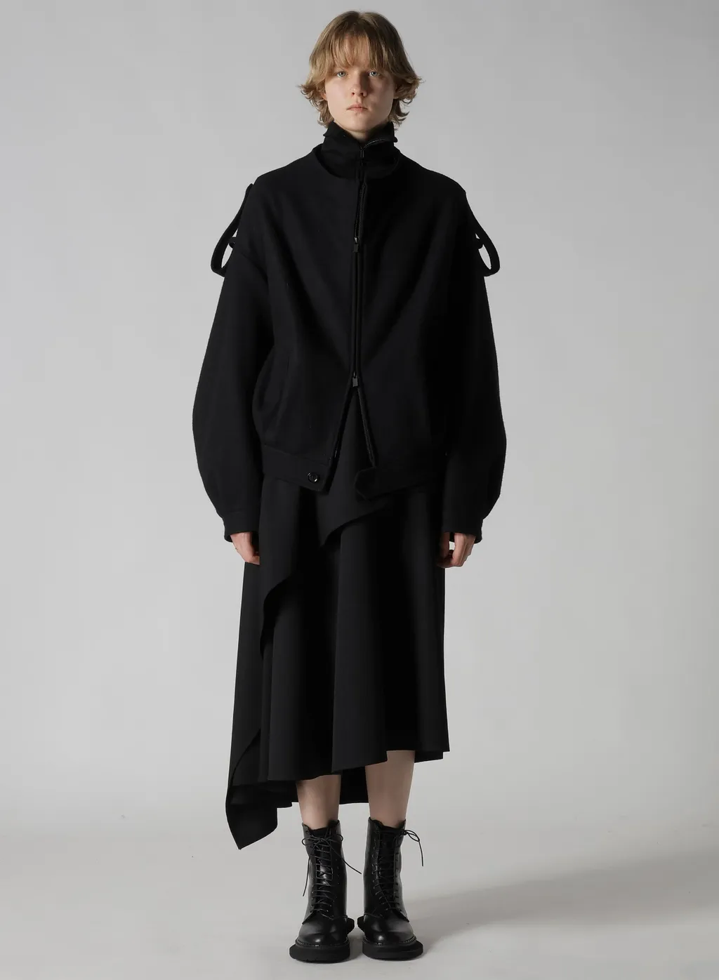 Collarless Blouson