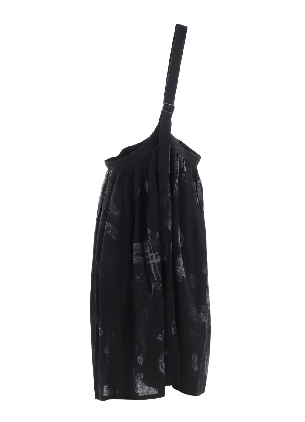 Wool Gauze Smudged Polka Dot Single Strap Skirt