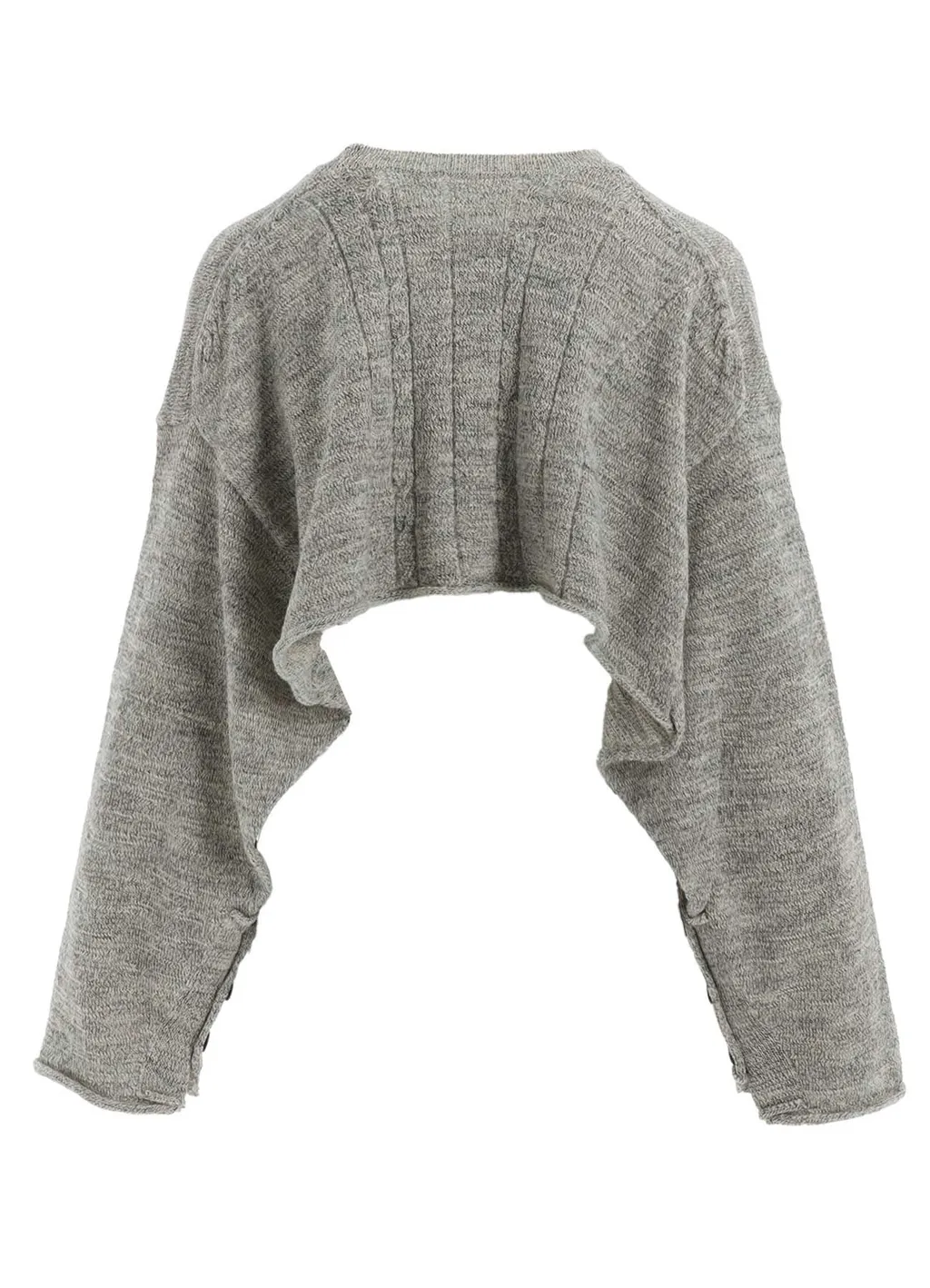 Slub Wool Design Knit Pullover