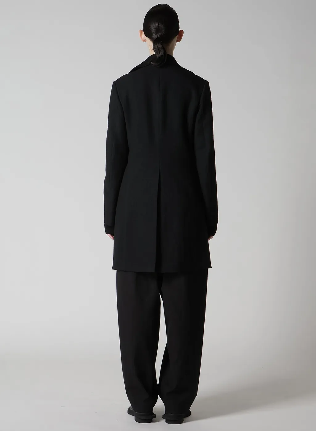 Milling Wool Serge Peaked Lapel Jacket