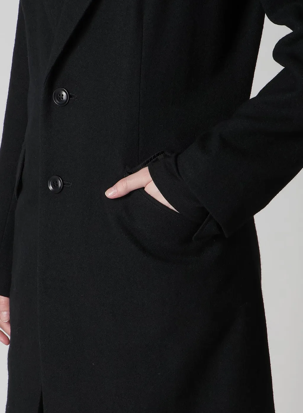 Milling Wool Serge Peaked Lapel Jacket