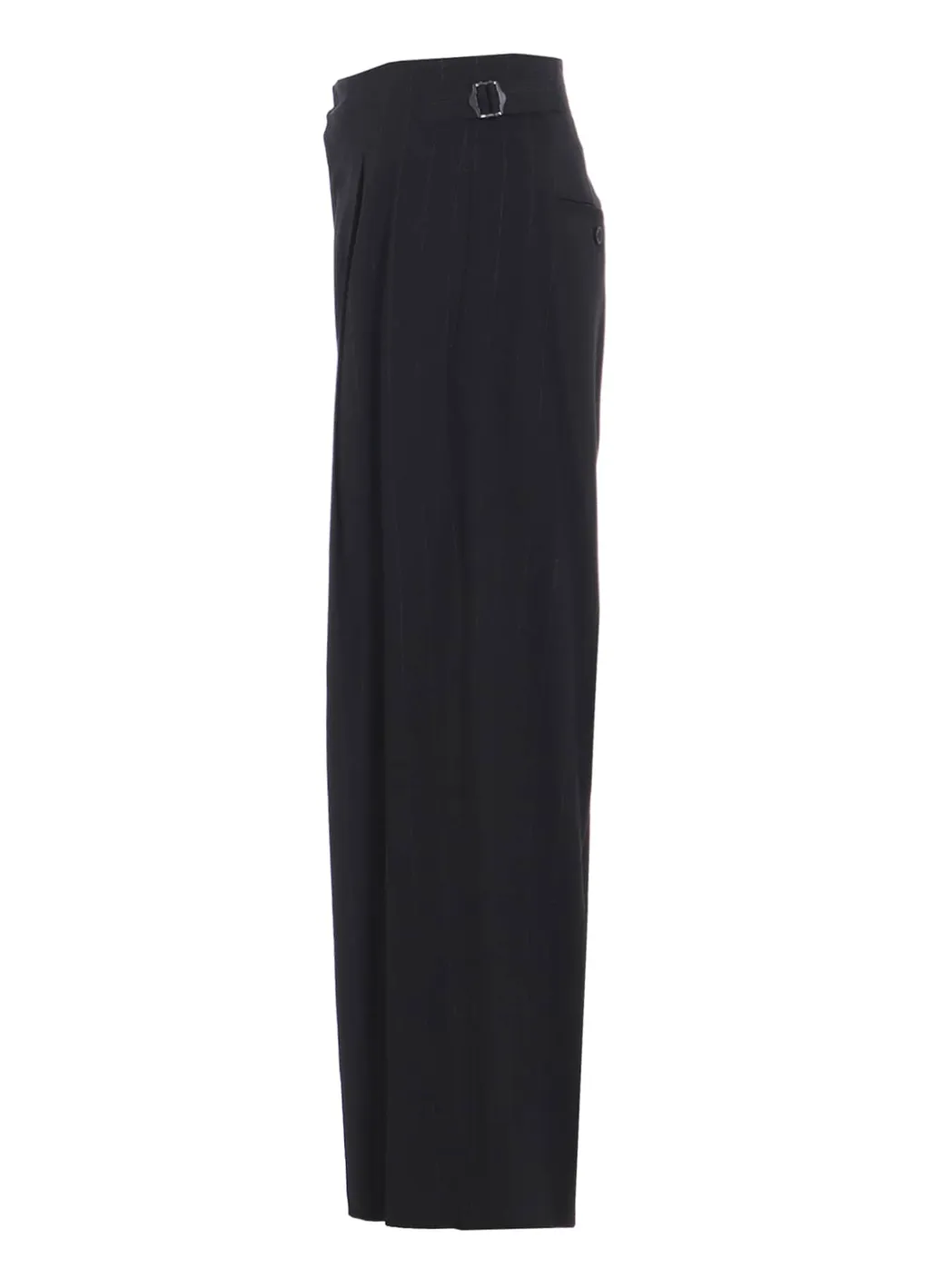 W/Ry Stripe Waist String Wide Pants