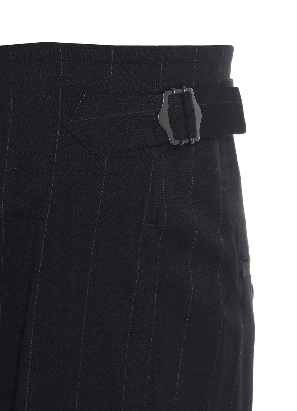 W/Ry Stripe Waist String Wide Pants