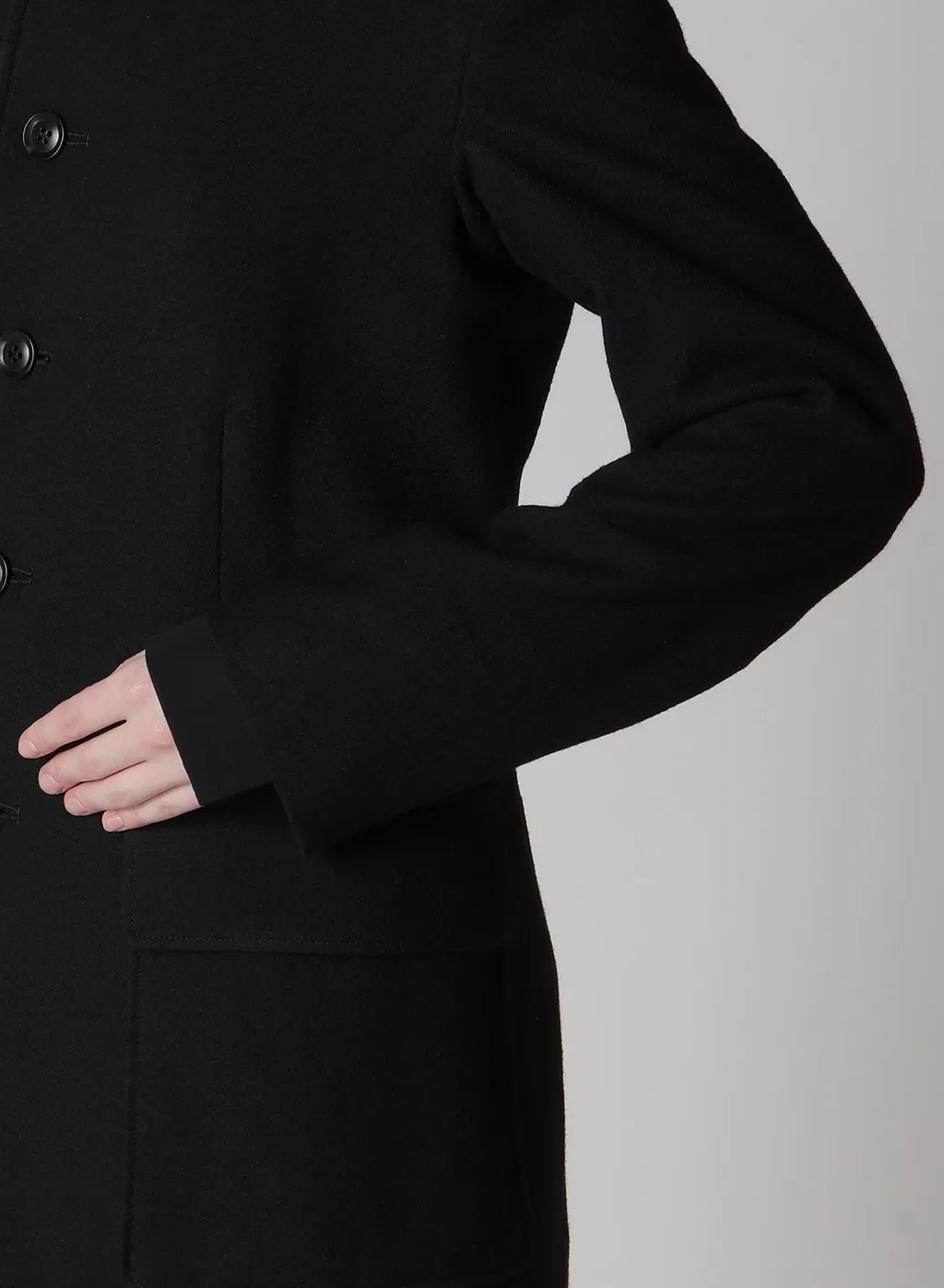 Milling Wool Serge Notched Lapel Jacket
