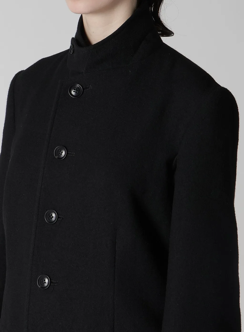 Milling Wool Serge Notched Lapel Jacket