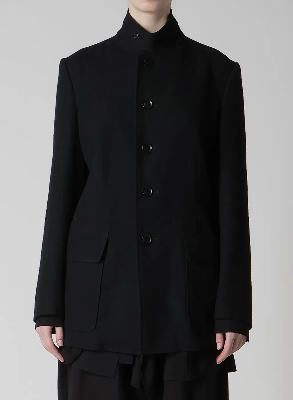 Milling Wool Serge Notched Lapel Jacket