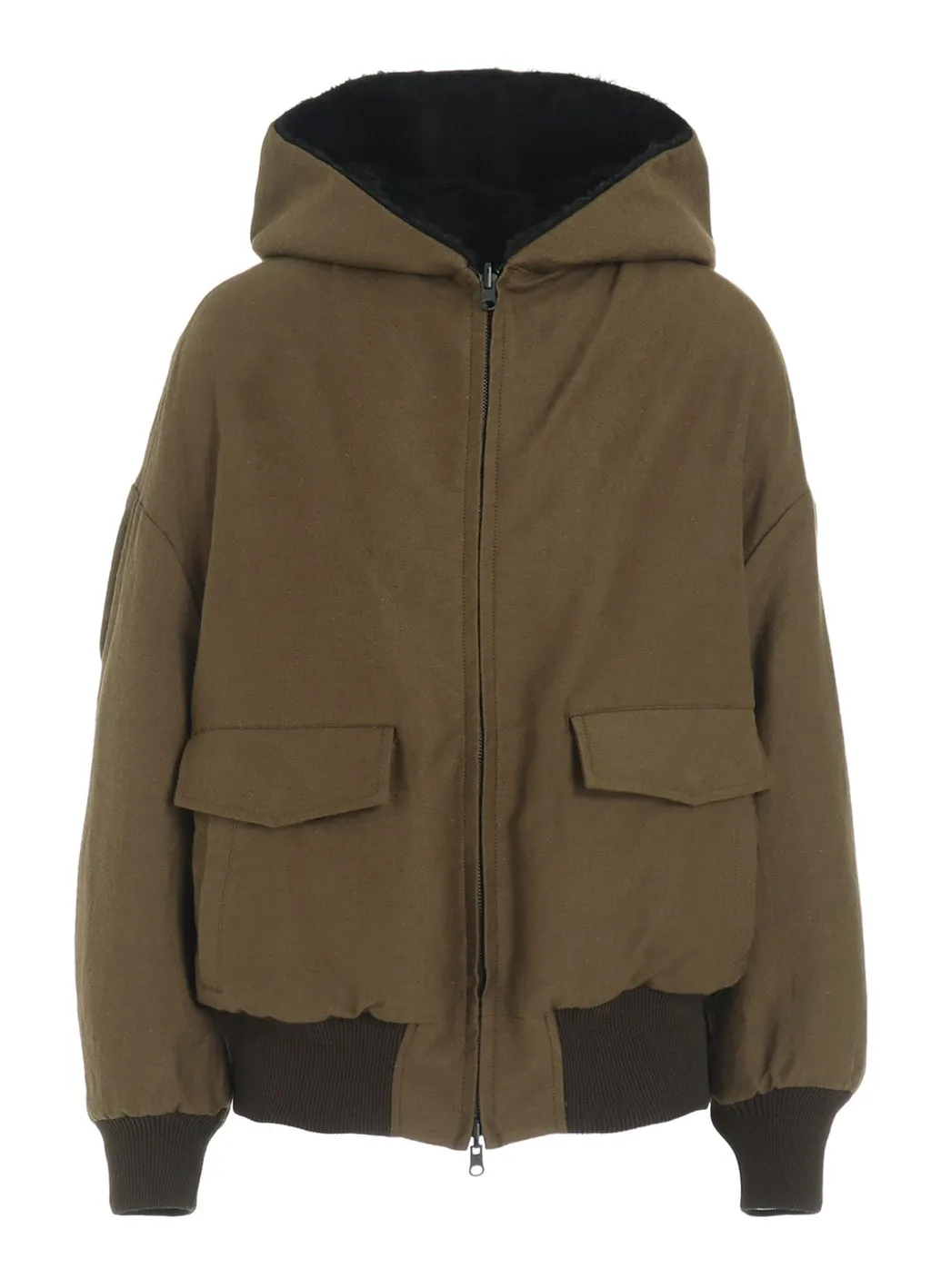 Cotton/Flax Moleskin Reversible Blouson