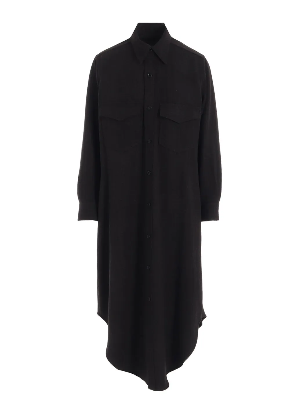 W/Ny Herringbone Military Long Dress