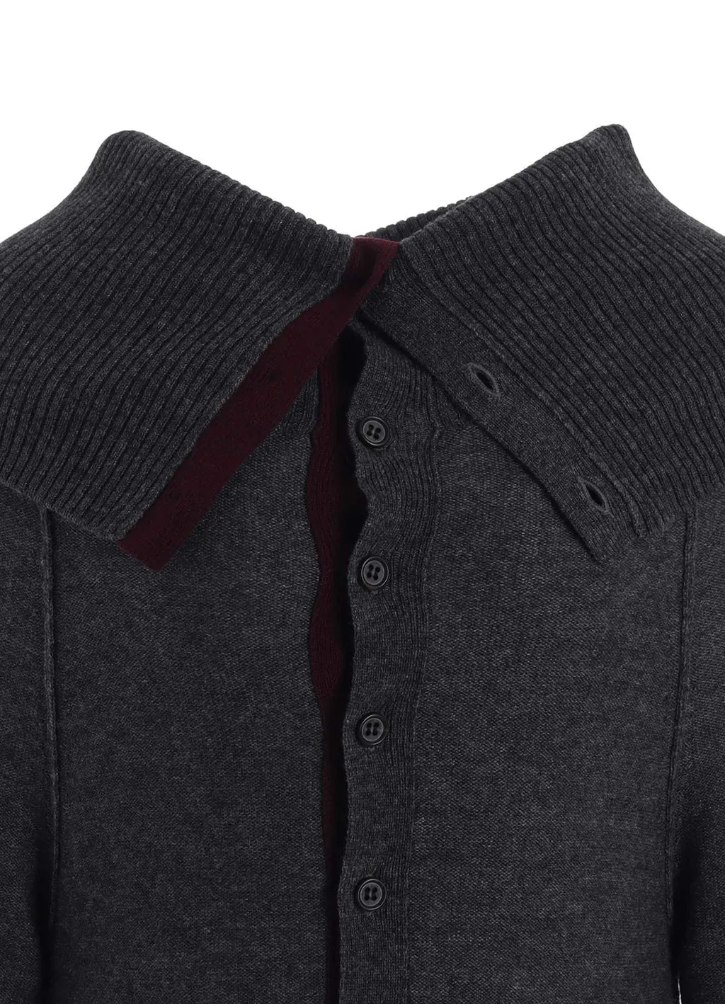 Wool Brend Draped Cardigan