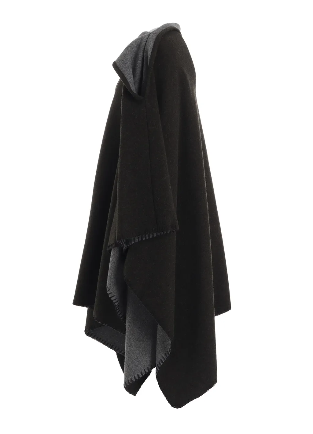W/Ny Reversible Jersey Asymmeteric Cape
