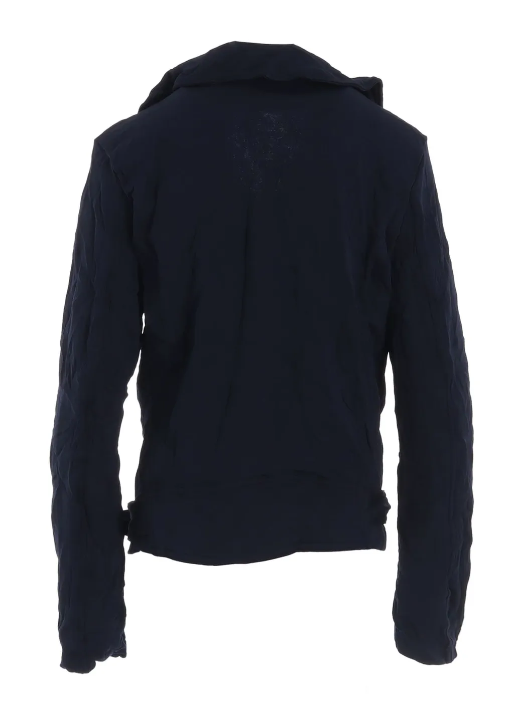 Wrinkle-Effect Moto Jacket