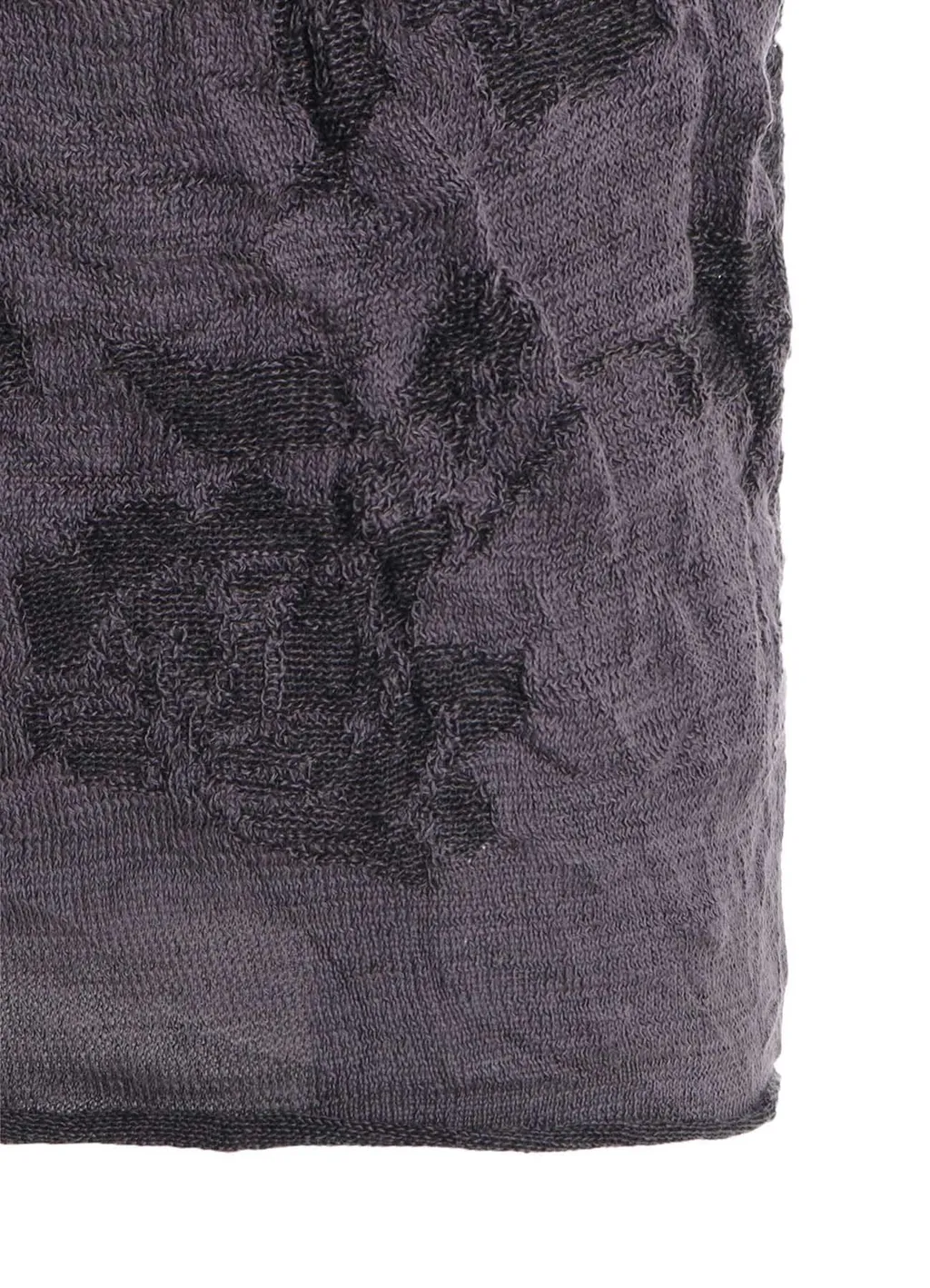 Big Flower Wrinkled Knit Pullover