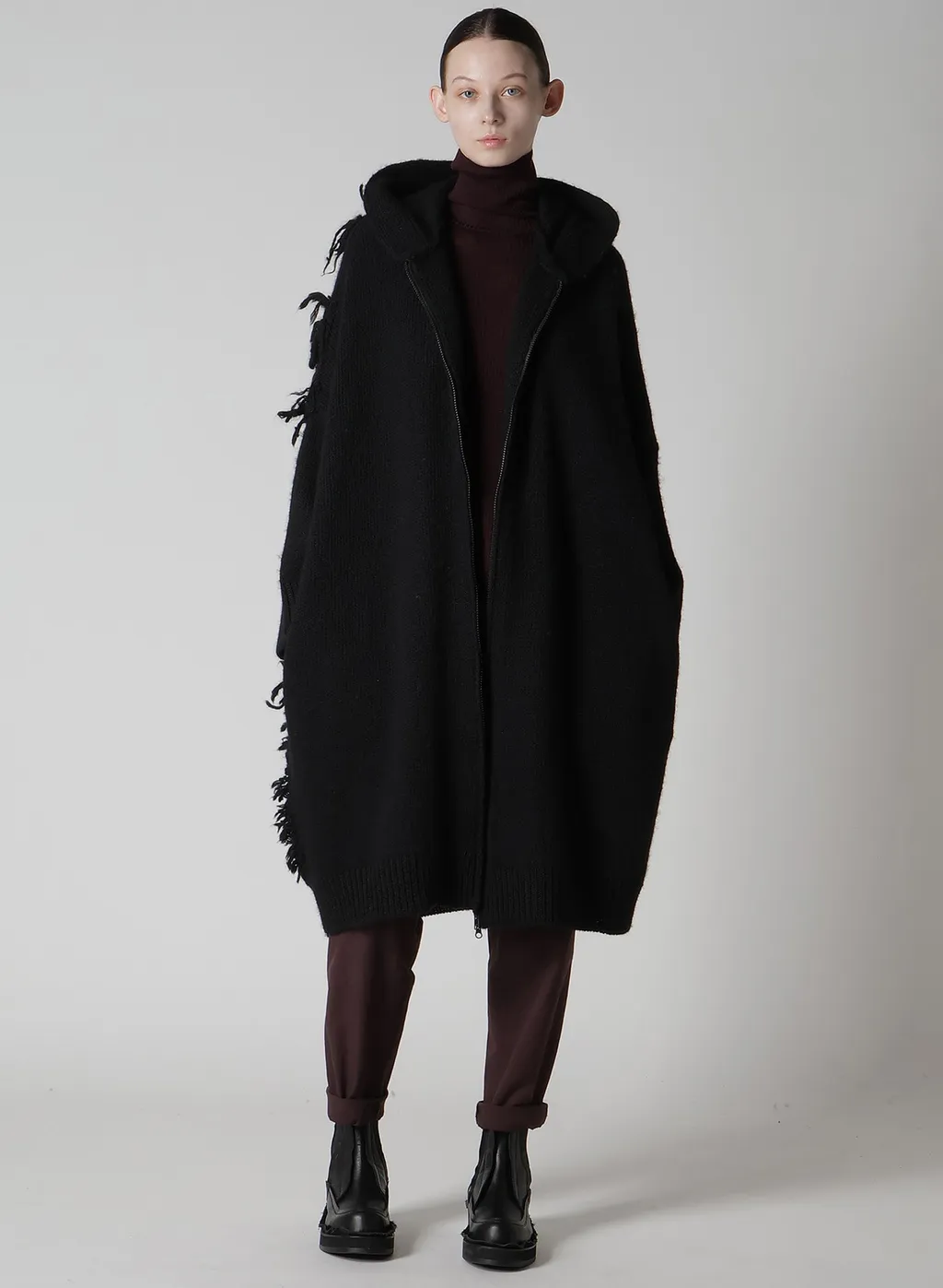 Fringe Jq Hooded Cardigan