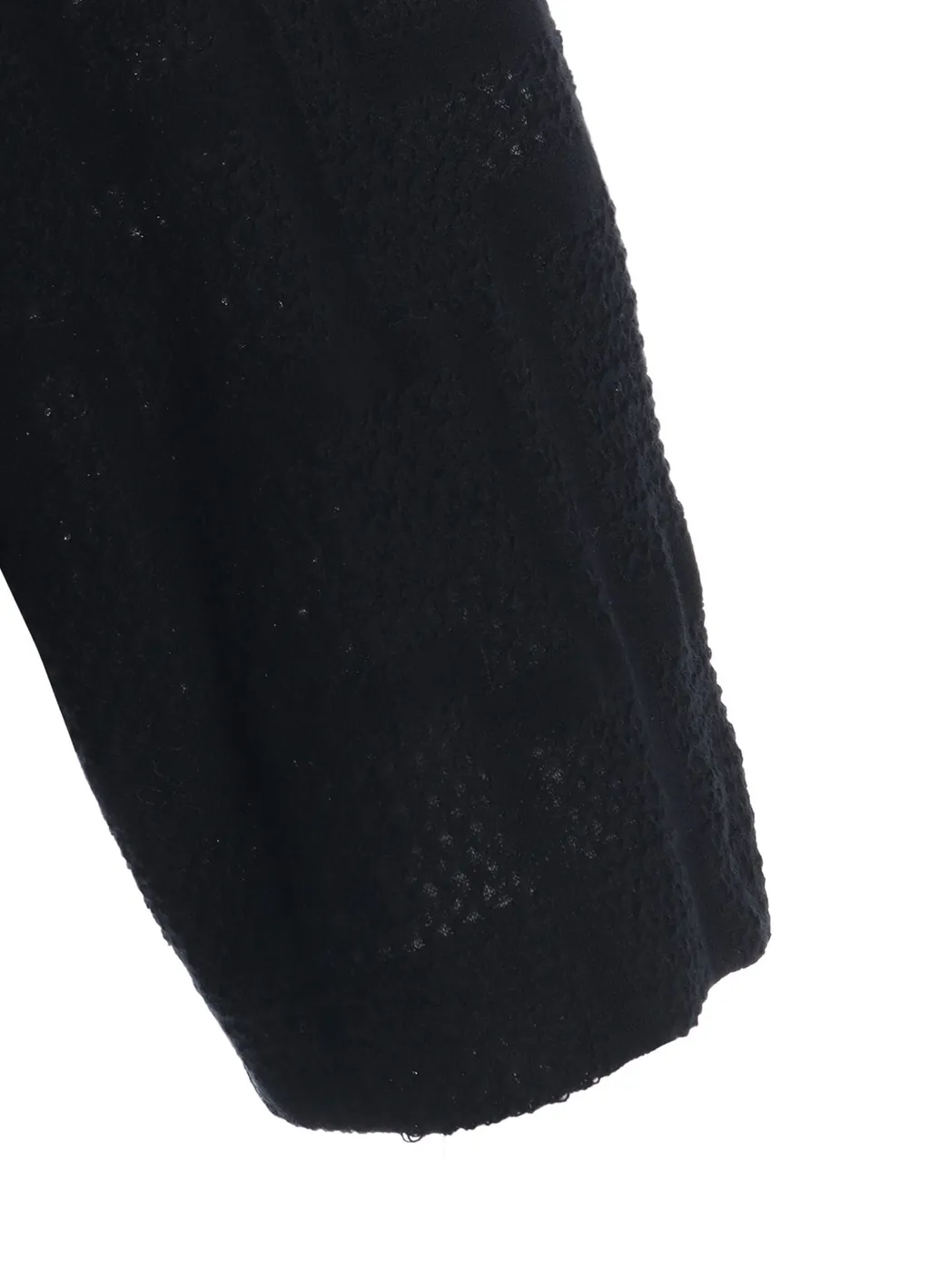Geometric Sheer Collared Raglan Pullover