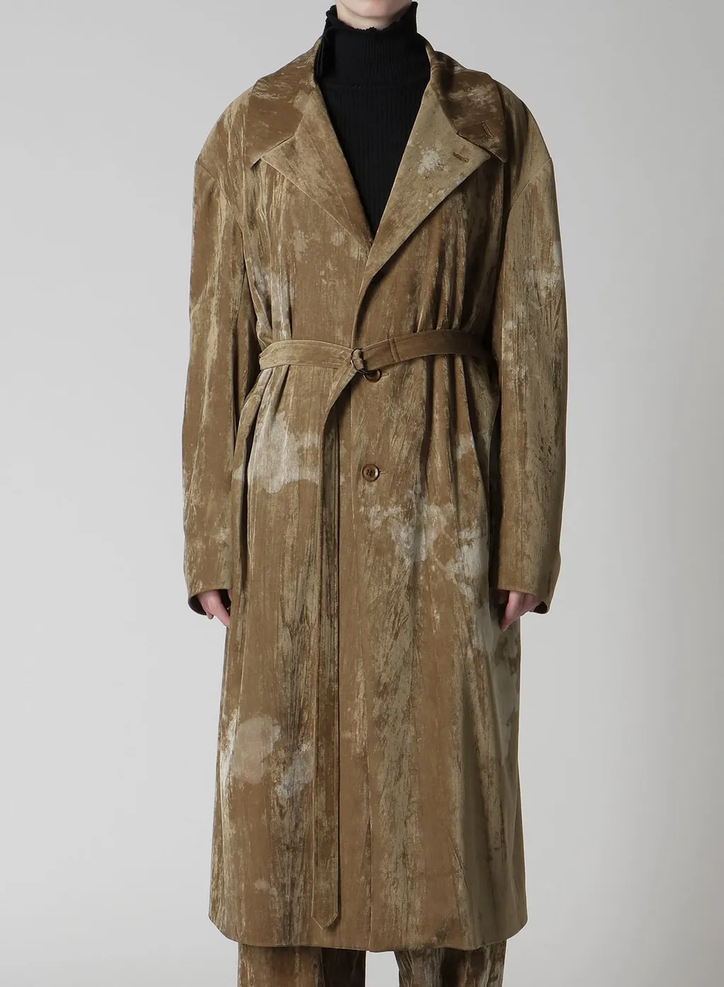 Discharge-Printed Velvet Big Jacket