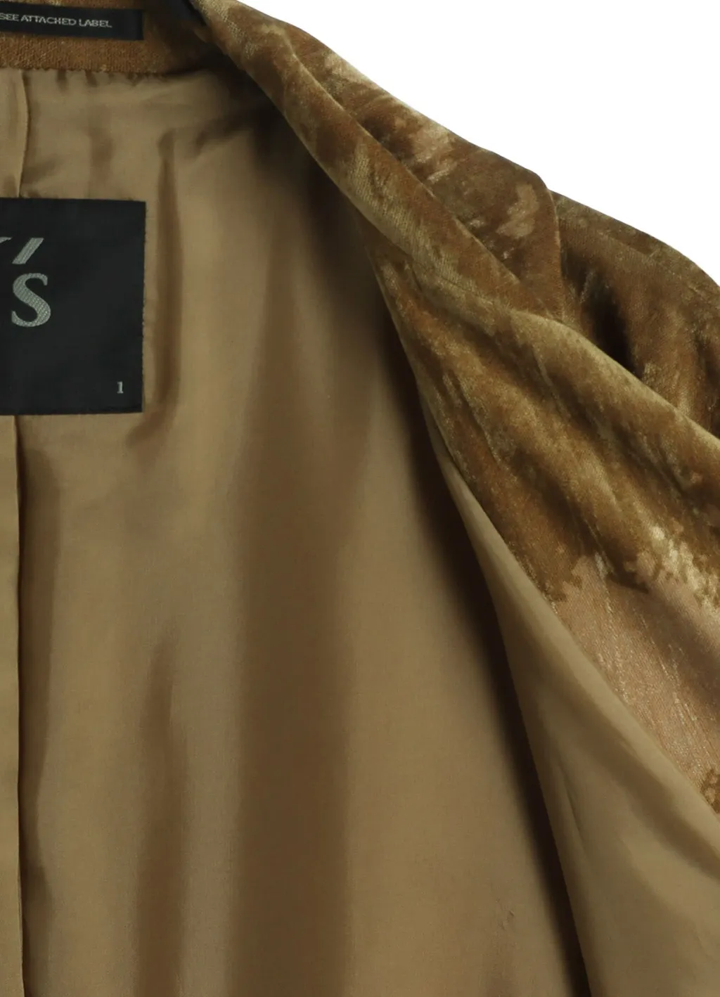 Discharge-Printed Velvet Big Jacket