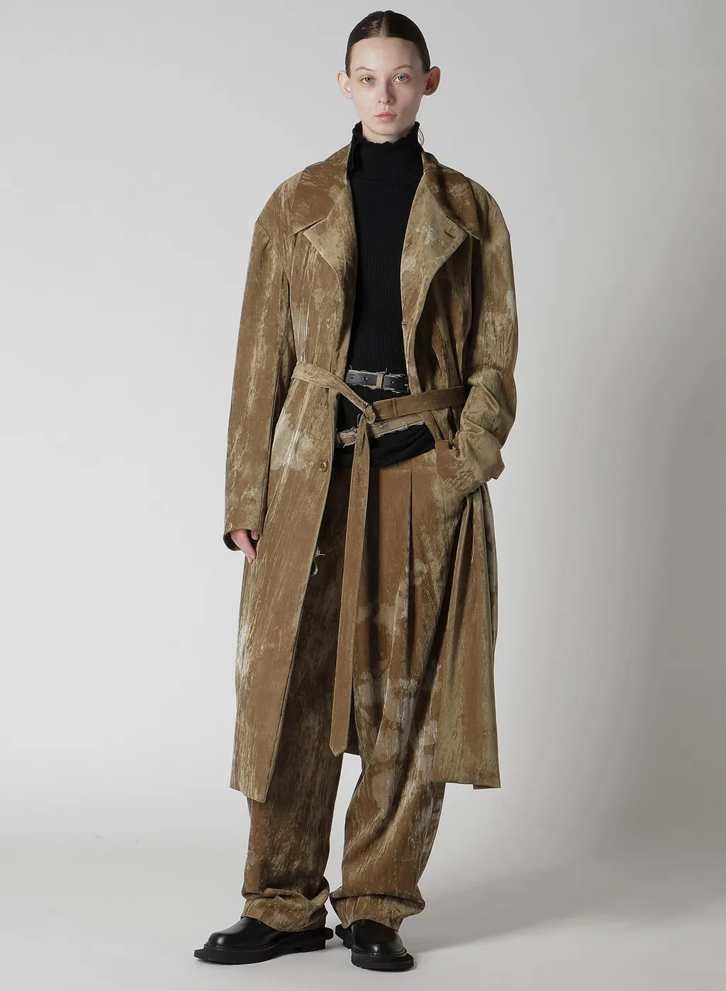 Discharge-Printed Velvet Big Jacket