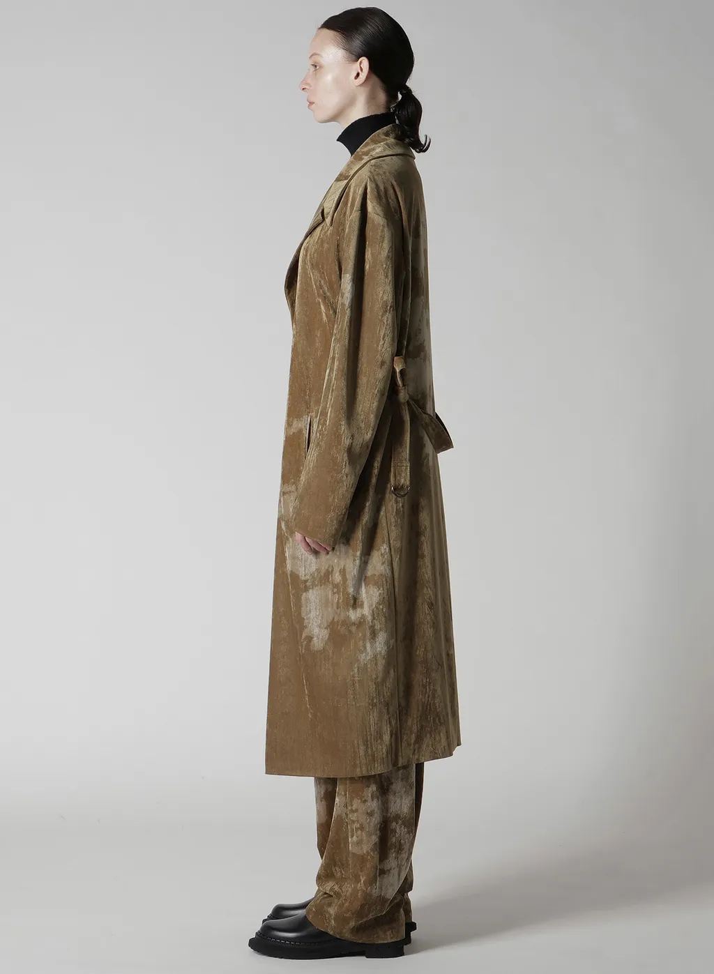 Discharge-Printed Velvet Big Jacket